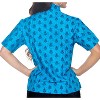 LA LEELA Women's Button Down Short Sleeve Summer Camp Short Sleeves Shirt Hawaiian Club party Casual Tops - 2 of 3