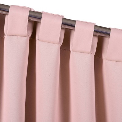 Pink Polyester Blackout Nursery Window Panels with Rod Pocket