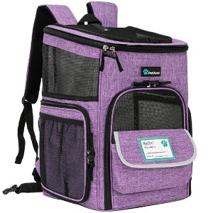 PetAmi Dog Backpack Carrier, Airline Approved Cat Backpacks Carrying Pet Back Pack, Ventilated Soft Sided Bookbag Travel Hiking Camping - 1 of 4