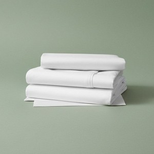 GDB Collection T-210 White Poly/Modal Blend Sheetings By Rifz Textiles - 1 of 2