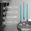 12 inch Taper Candles Set of 12 - Dripless and Smokeless Candle Unscented - Slow Burning Candle Sticks Are Perfect As Thanksgiving Taper Candles - 3 of 4