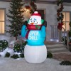 Gemmy Animated Christmas Inflatable Super Chill Snowman, 6 ft Tall, Multi - 2 of 4