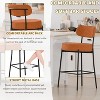 DYHOME Bar Stools Set of 2, 27 Inches Counter Height Kitchen Bar Stools with Back, Modern Metal Tall Bar Stools for Kitchen Island - 4 of 4