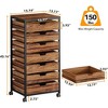SKRAN 7-Drawer Storage Dresser Cabinet with Wheels Industrial Storage Drawer Organizer Cart,Mobile Drawer for Office, Bedroom, Entryway, Living Room - 4 of 4