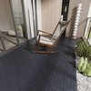 New Style 12" Patio Deck Tiles, DIY Interlocking, Easy & Quick Install for Porch, Poolside, Balcony, Backyard. 44pcs DARK GRAY - 4 of 4