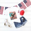 Simply Sage Market Women's Distressed Patriotic Free Eagle Short Sleeve Graphic Tee - 3 of 4