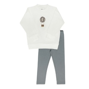 Aurora Classics - 2-Piece Toddler French Terry Lounge Set - Hot Air Balloon Collection - 1 of 2