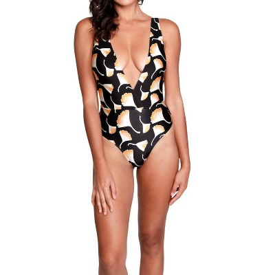 Women's Jacky Deep Plunge One Piece Swimsuit - Sauipe
