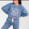 Simply Sage Market America Cherries Stripe Lightweight Garment Dyed Sweatshirt - 2 of 4