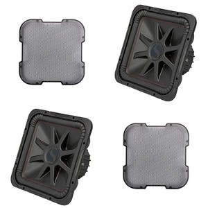 Kicker (2) 45L7R152 L7R 15" Subwoofer, Dual Voice Coil, 2-Ohm & 52GL715 Grill Bundle - 1 of 4