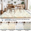 Coucheta Area Rug with Non-Slip Backing, Low Pile Stain Resistant Floral Print Floor Carpet for Living Room Bedroom Dinin,Multi-Color & Size - 4 of 4