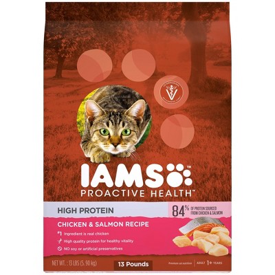 Photo 1 of Iams Proactive Health High Protein with Seafood and Chicken Dry Cat Food - 13lbs