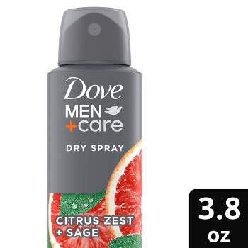 Dove Men+Care Citrus Zest + Sage Dry Spray Antiperspirant Deodorant - 3.8oz