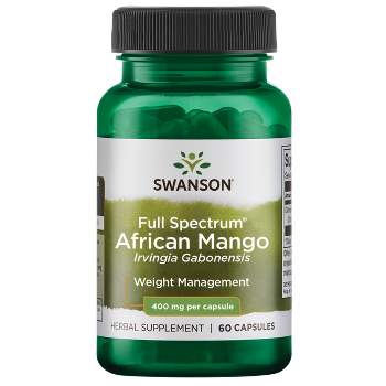 Swanson Herbal Supplements Full Spectrum African Mango Irvingia Gabonensis 400 mg 60 Caps