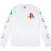 PlayStation Men's Console Controller Button s Long Sleeve T-Shirt Adult - 2 of 4