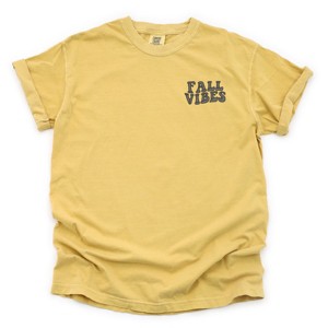 Simply Sage Market Embroidered Fall Vibes Retro Garment Dyed Tee - 1 of 4
