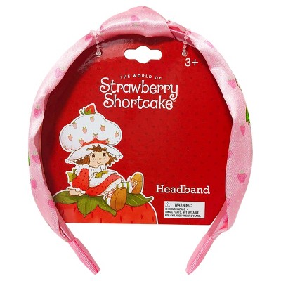 Strawberry Shortcake Thick None Slip Knotted Headband for Girls - Strawberry Shortcake Hair Accessories