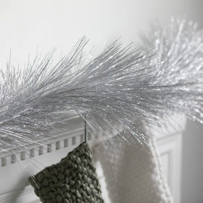 72" Silver Metallic Artificial Pine Christmas Garland