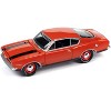 1969 Plymouth Barracuda Orange with Black Stripes Limited Edition to 2932 pieces 1/64 Diecast Model Car by Johnny Lightning - 2 of 3