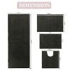 Home Weavers Luxury Collection 100% Cotton Tufted Bathroom Rug Set, Non-Slip Latex Bath Rug Set - 3 of 4