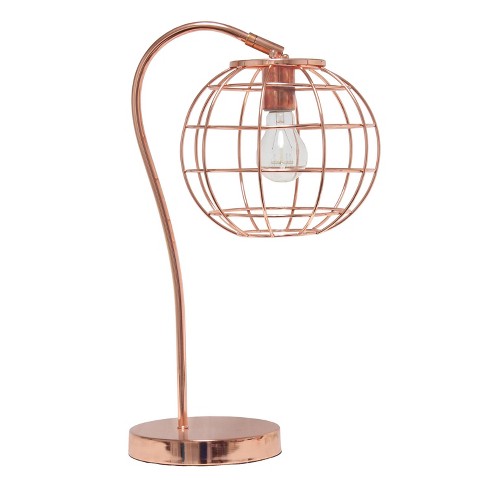 Rose gold sale lamp target