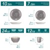 vancasso 16 Pieces Poreclain Dinnerware Set, Hand-painted Set for 4 Person,Grey Color - 2 of 4