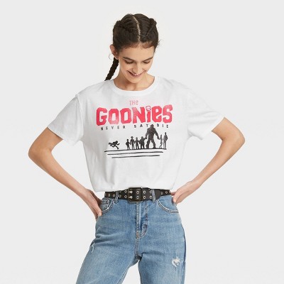 Women's The Goonies Short Sleeve Graphic Boyfriend T-Shirt - White