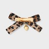Mini Bows with Heart Charms Pelican Hair Clip Set 6pc - Wild Fable™ Leopard Print - 3 of 4