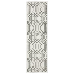 Oriental Weavers Montecito 4158W White/ Grey Indoor Area Rug - 2'3" x 7'6" - 1 of 4