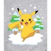 Men's - Pokémon - Pikachu Snowball Fight Graphic Fleece Sweatshirt - 2 of 4