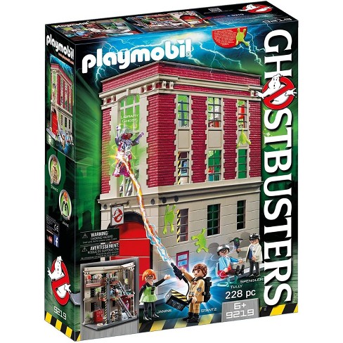 Playmobil Ghostbusters Playmobil 9219 Firehouse 228 Piece Building Set - image 1 of 3