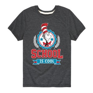 Boys' - Dr. Seuss - Cat In The Hat School Is Cool Short Sleeve Graphic T-Shirt - 1 of 4