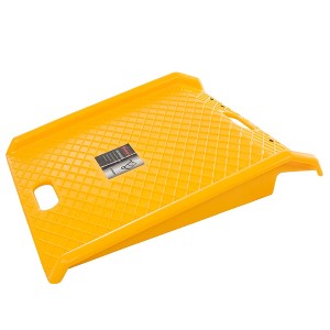 Stalwart Heavy Duty 1000lb Weight Capacity Portable Poly Ramp Yellow: Outdoor Wheelchair & Curb Ramp for Adults - 1 of 4