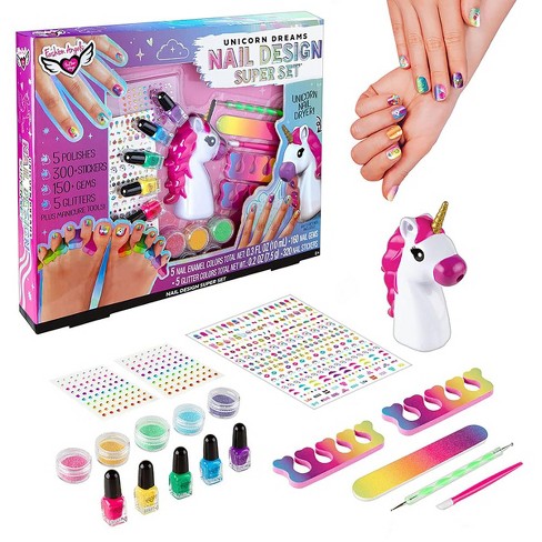 Nail Art Kit For Girls Peelable Nail Art Set Nail Decoration Accessories  Nail Decorations For Child