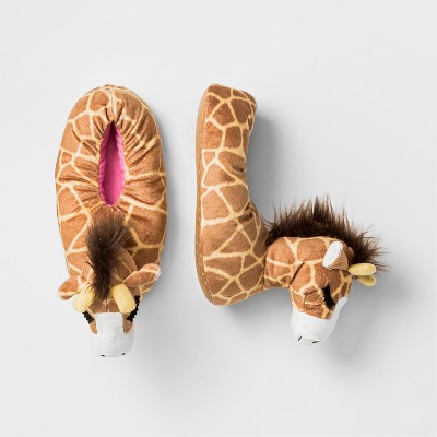 girls giraffe slippers