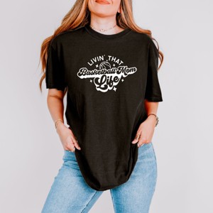 Simply Sage Market Livin' That Basketball Mom Life Garment Dyed Tee - 1 of 4