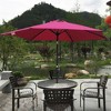 CAVINAS 9 FT Windproof Beach Umbrella, Deck Umbrella, Waterproof Outdoor Shade for Poolside, Terrace, Garden, without Base - 2 of 4