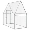vidaXL Chicken Cage Silver Galvanized Steel 39.4 x 39.4 x 74.8 in - 4 of 4