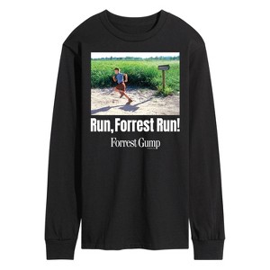 Men's - Forrest Gump - Run Forrest Run Long Sleeve Graphic T-Shirt - 1 of 4