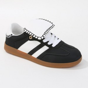Berness Women's Luella2 Colorblock Stripe Sneakers with Oversized Tongue - 1 of 4