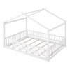 Racxily House Bed Frame, Wooden Fenced Design for Kids & Teens - 4 of 4