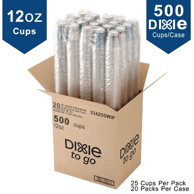 Bulk Dixie To Go 12 oz Disposable Paper Cups - 500 Count