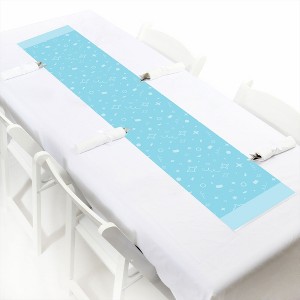 Big Dot of Happiness Blue Confetti Stars - Petite Simple Party Paper Table Runner - 12 x 60 inches - 1 of 4