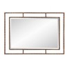 Howard Elliott 33"x23" Gavin Metal Framed Wall and Accent Mirror: Iron Rectangle, No Assembly, Modern Decor - 4 of 4