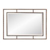 Howard Elliott 33"x23" Gavin Metal Framed Wall and Accent Mirror: Iron Rectangle, No Assembly, Modern Decor - image 4 of 4