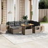 vidaXL Garden Sofa Set Grey, Dark Grey - 2 of 4
