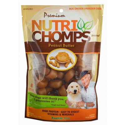 Photo 1 of *EXPIRES Aug 2022*
Nutri Chomps Peanut Butter Mini Knot Dog Treats - 5.08oz (3 pcks)