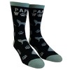 Crazy Dog T-Shirts Men's Papa Wolf Socks Funny Fathers Day Howl Forest Camping Graphic Novelty Footwear - 2 of 4