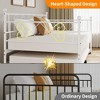 Twin Metal Daybed with Trundle, Premium Steel Slat Support, Space Saving Trundle Sofa Bed for Living Room, Bedroom and Guest Room, Black - 4 of 4