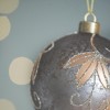NAYSAYE Party Decoration and Accessories Set of 6 Glass Christmas Ball Ornament for Holiday Celebration, Silver, 3.9"*3.9"*0.13" - 4 of 4